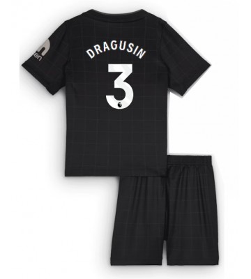 Lacne Dětský Futbalové dres Tottenham Hotspur Radu Dragusin #3 2025-26 Krátky Rukáv - Preč (+ trenírky)